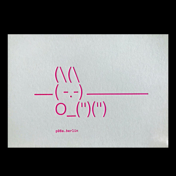 Ascii Easter, set of 4 postcards