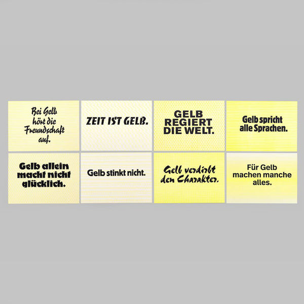 Gelb allein macht nicht glücklich