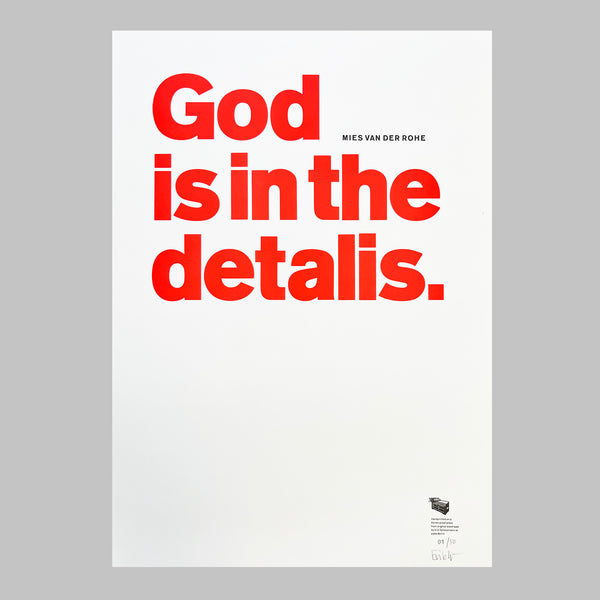 God is in the detalis.