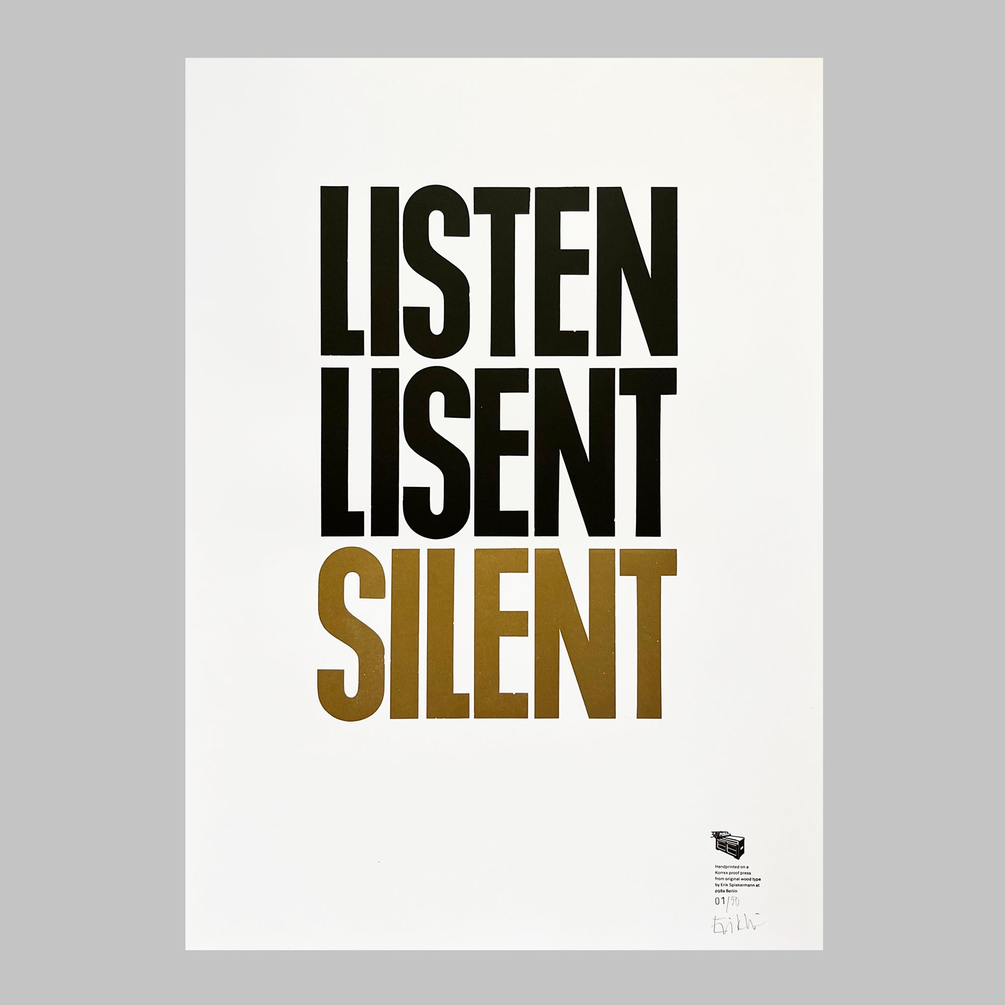 LISTEN / SILENT – p98a.berlin shop
