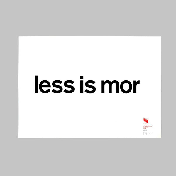 Less is mor