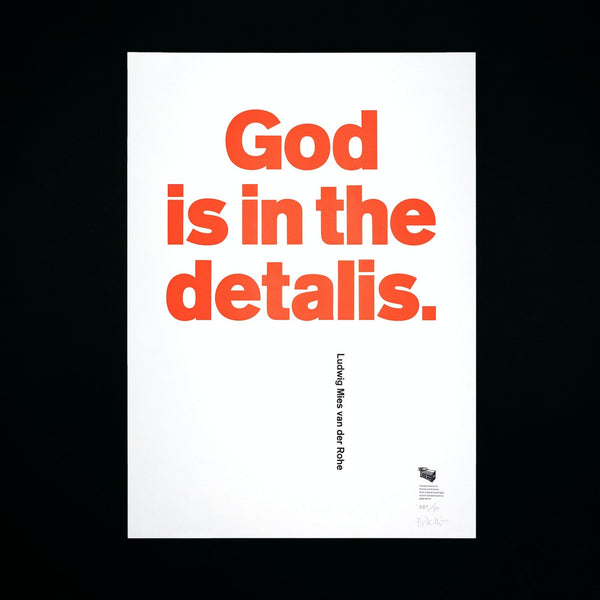 God is in the detalis.