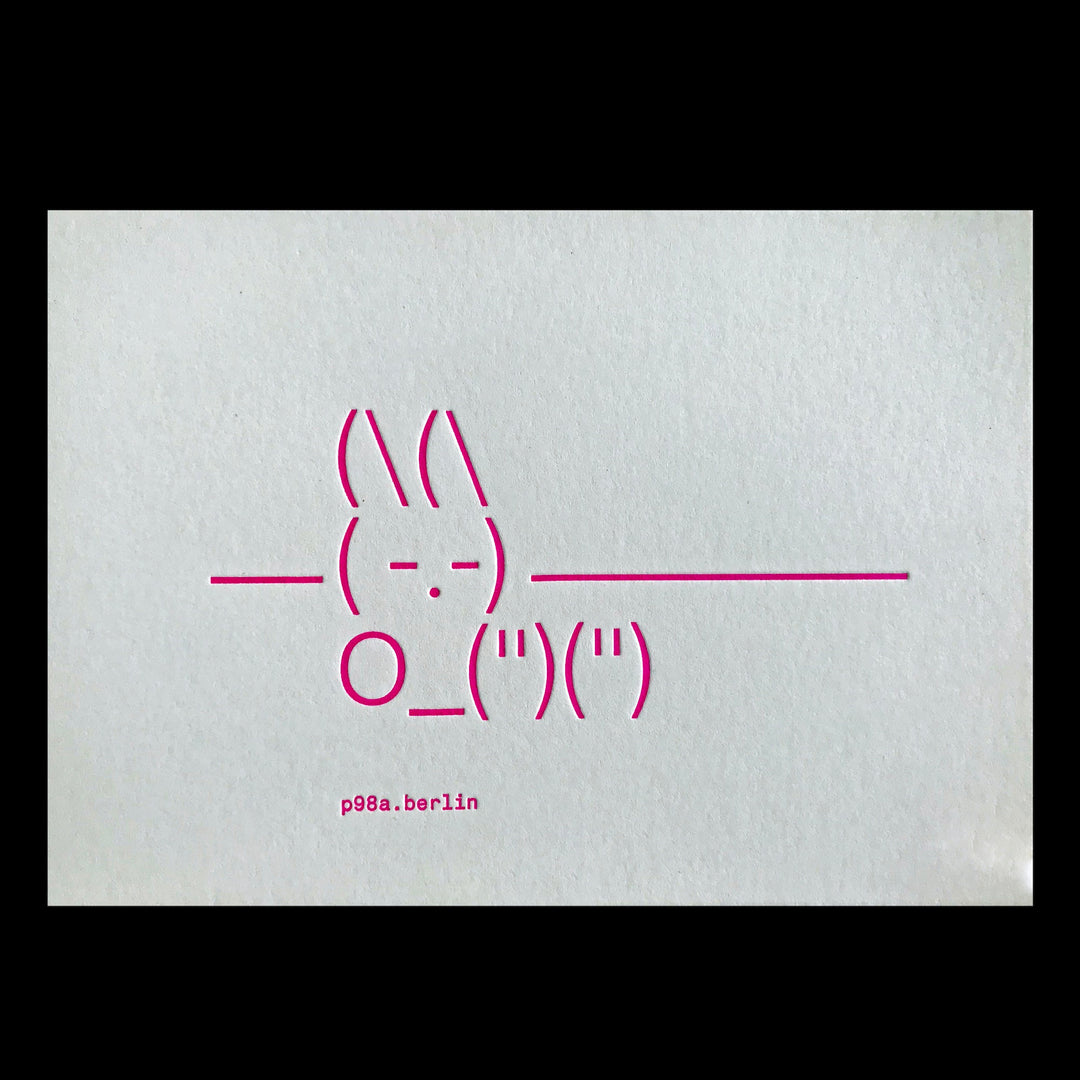 Ascii Graphics Easter Ascii Easter, set of 4 postcards – p98a.berlin shop